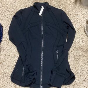 Classic black size 2 lululemon zip front jacket